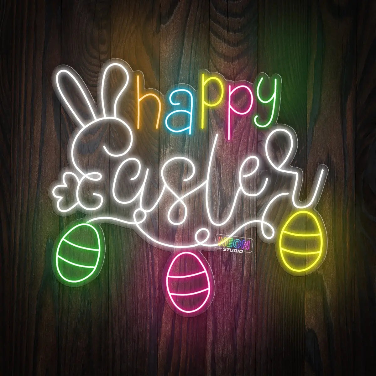 Happy Easter neonskylt