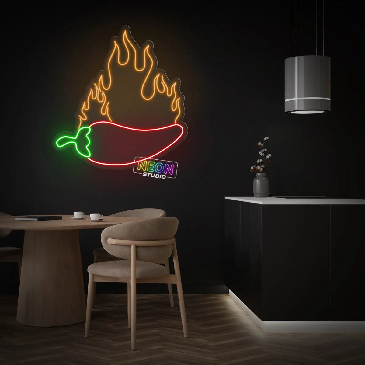 Hot Chili neonskylt