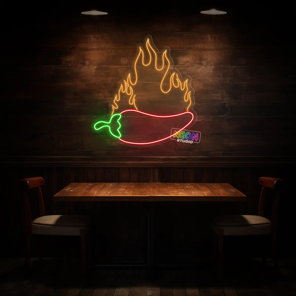 Hot Chili neonskylt