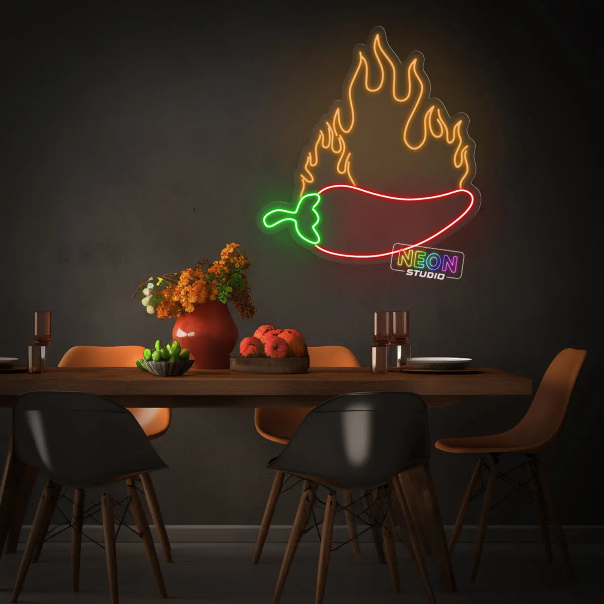 Hot Chili neonskylt