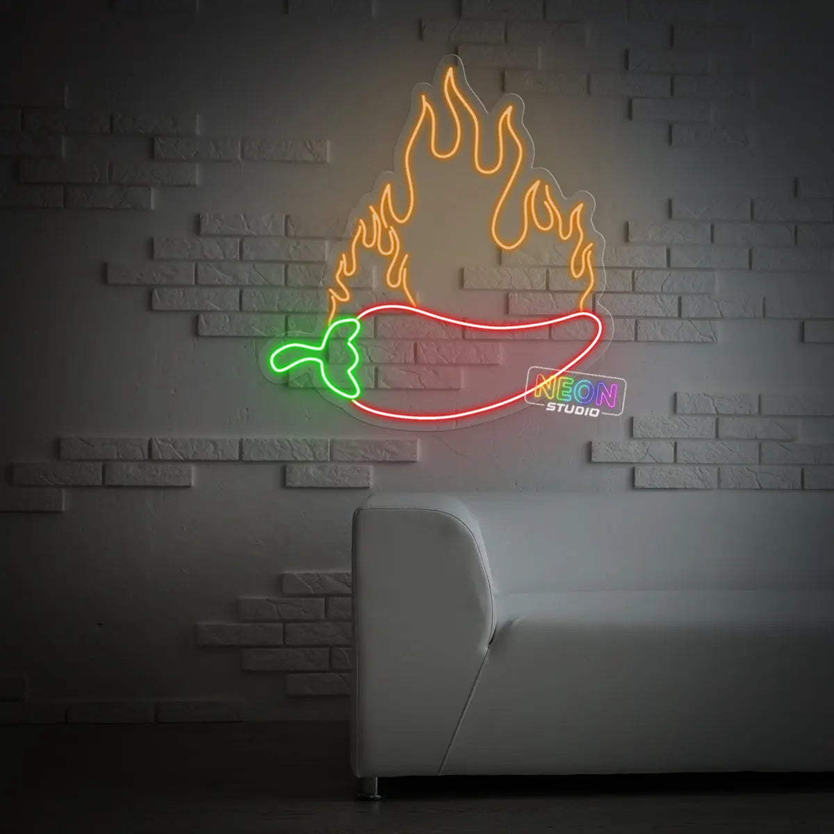 Hot Chili neonskylt