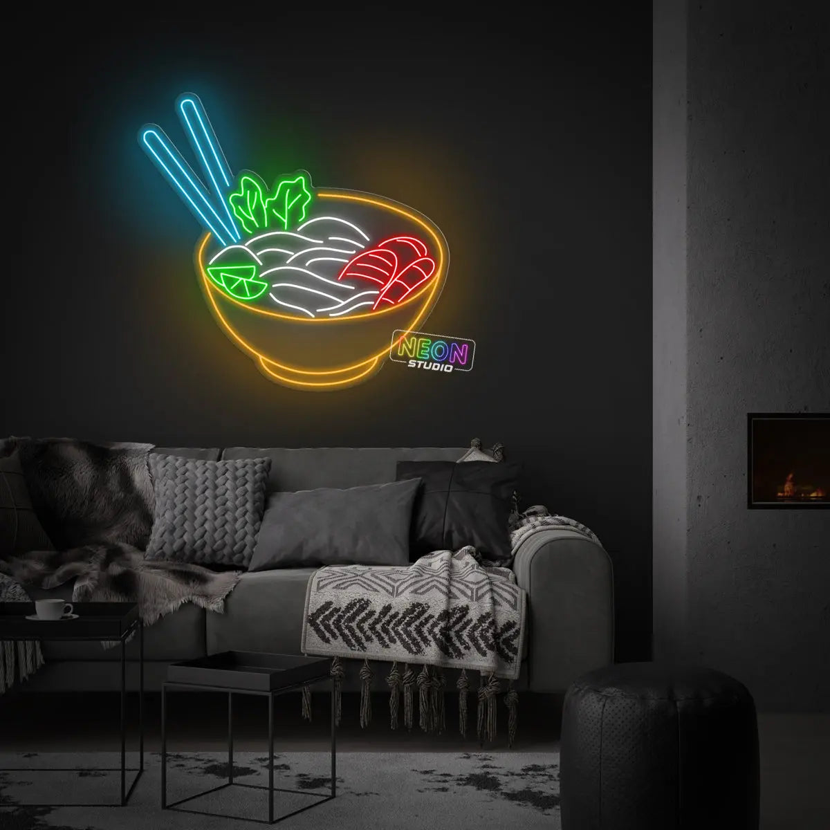 Noodles Bowl neonskylt