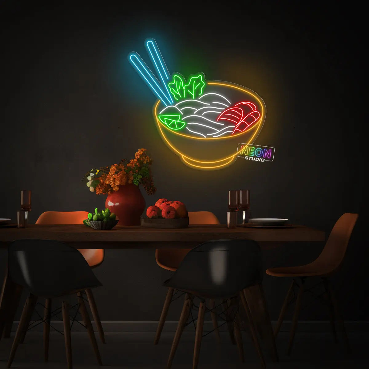 Noodles Bowl neonskylt