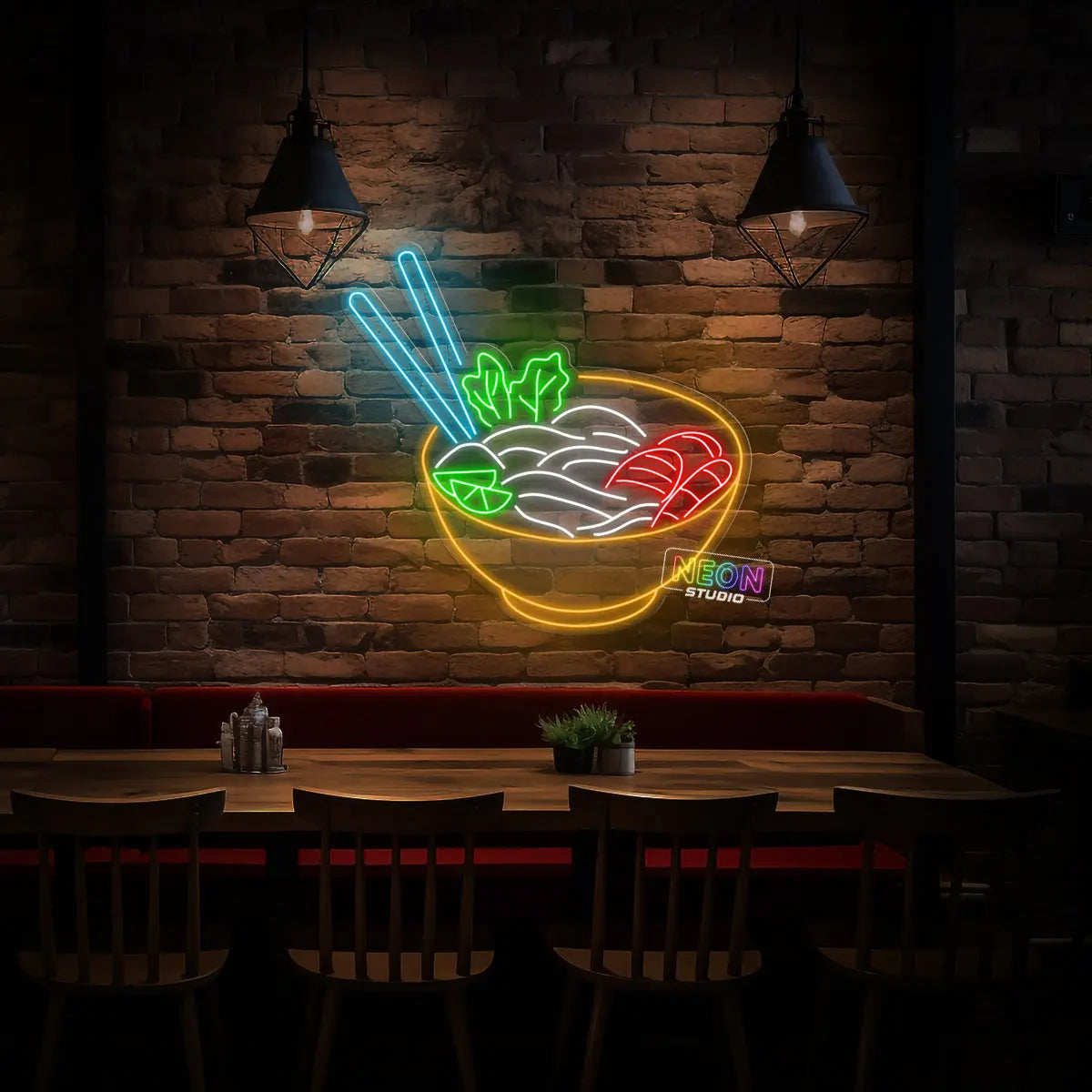 Noodles Bowl neonskylt