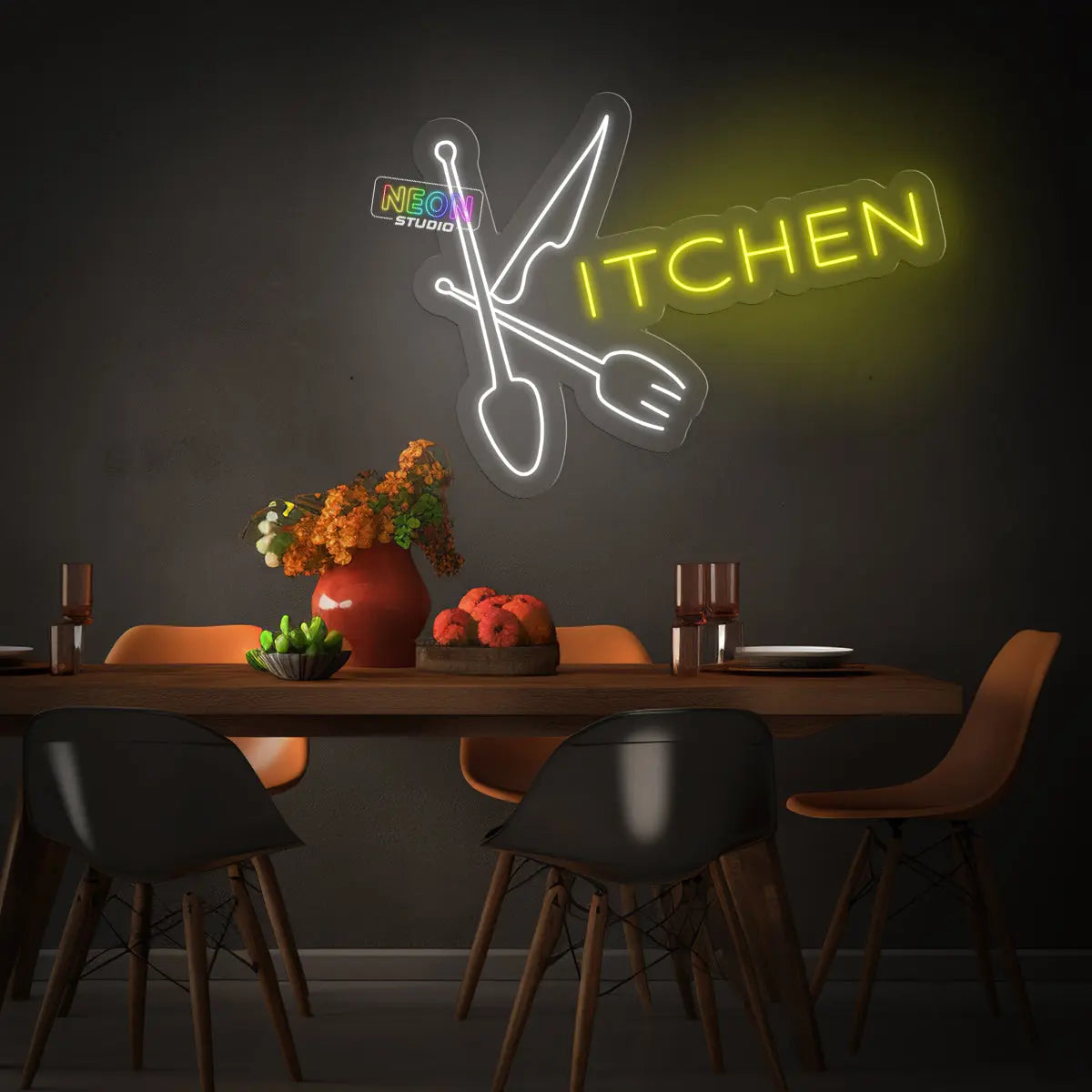 The Kitchen neonskylt