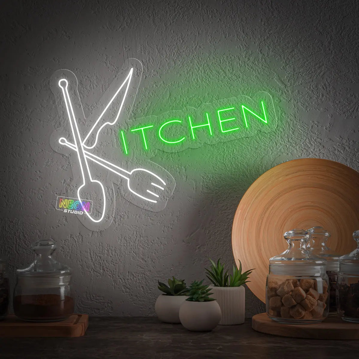 The Kitchen neonskylt