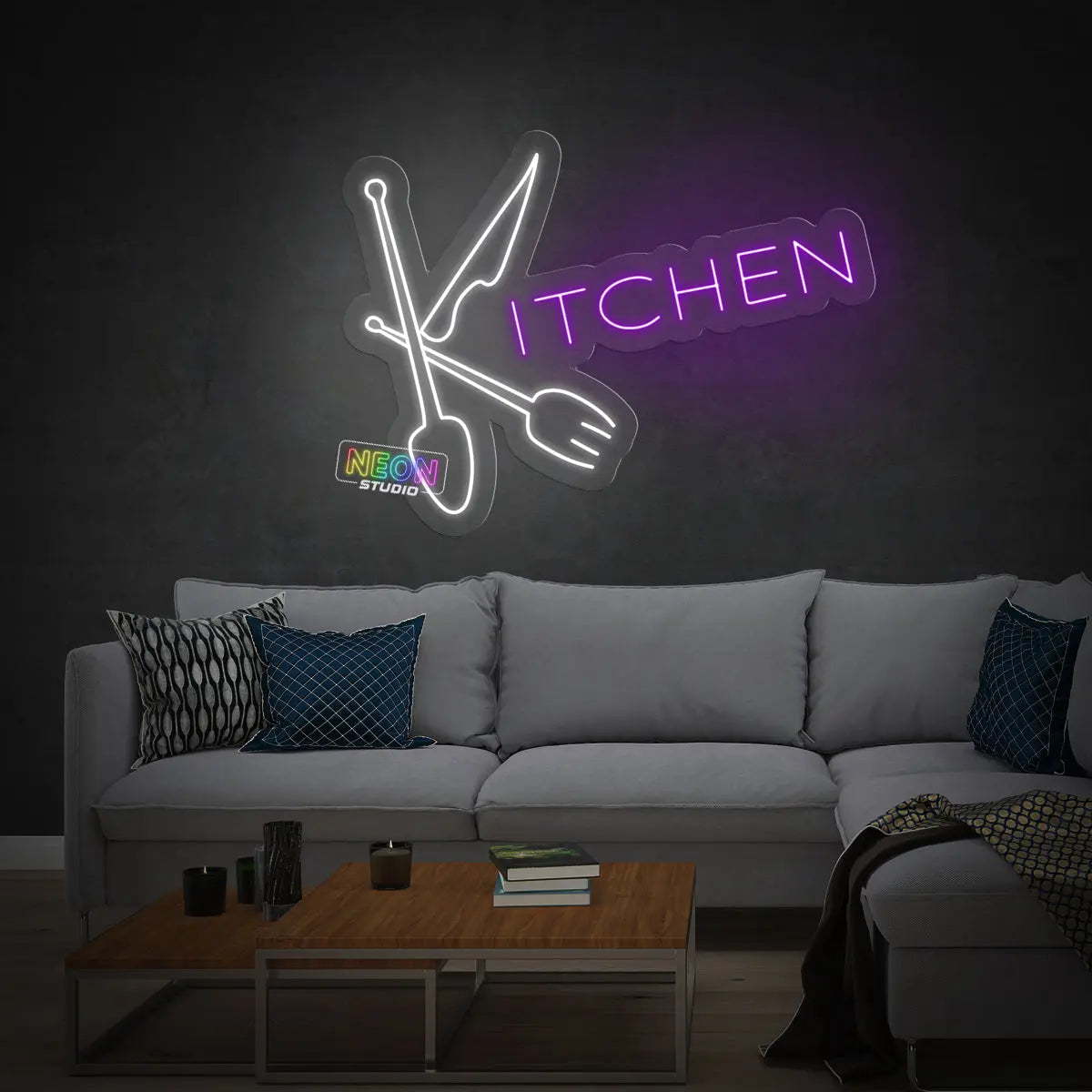 The Kitchen neonskylt