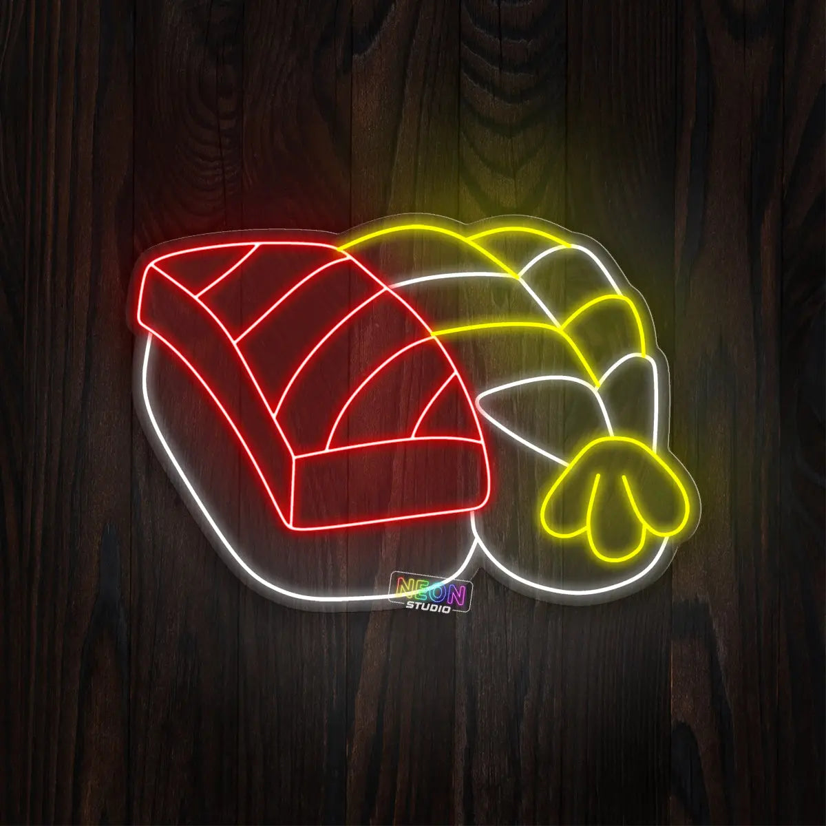 Two Sushis neonskylt